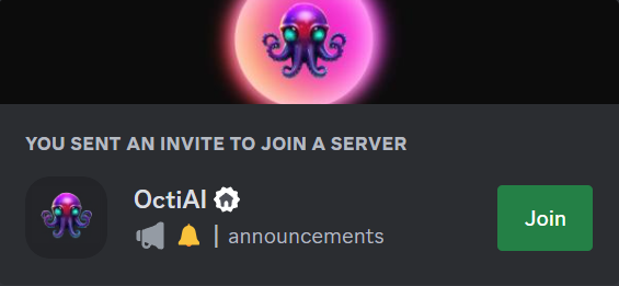 Join the OctiAI Discord Community for AI Enthusiasts